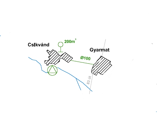 Csikvánd térkép
