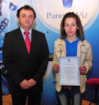 Tőke László a Pannon - Víz Zrt. elnök-vezérigazgatója és Kovács Barbara