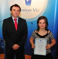 Tőke László a Pannon - Víz Zrt. elnök-vezérigazgatója és Csillag Alexandra