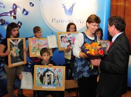 Csoportkép a csornai nyertesekről