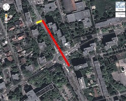 Sárgával az útátfúrást, pirossal a csőroppantást jelültük.