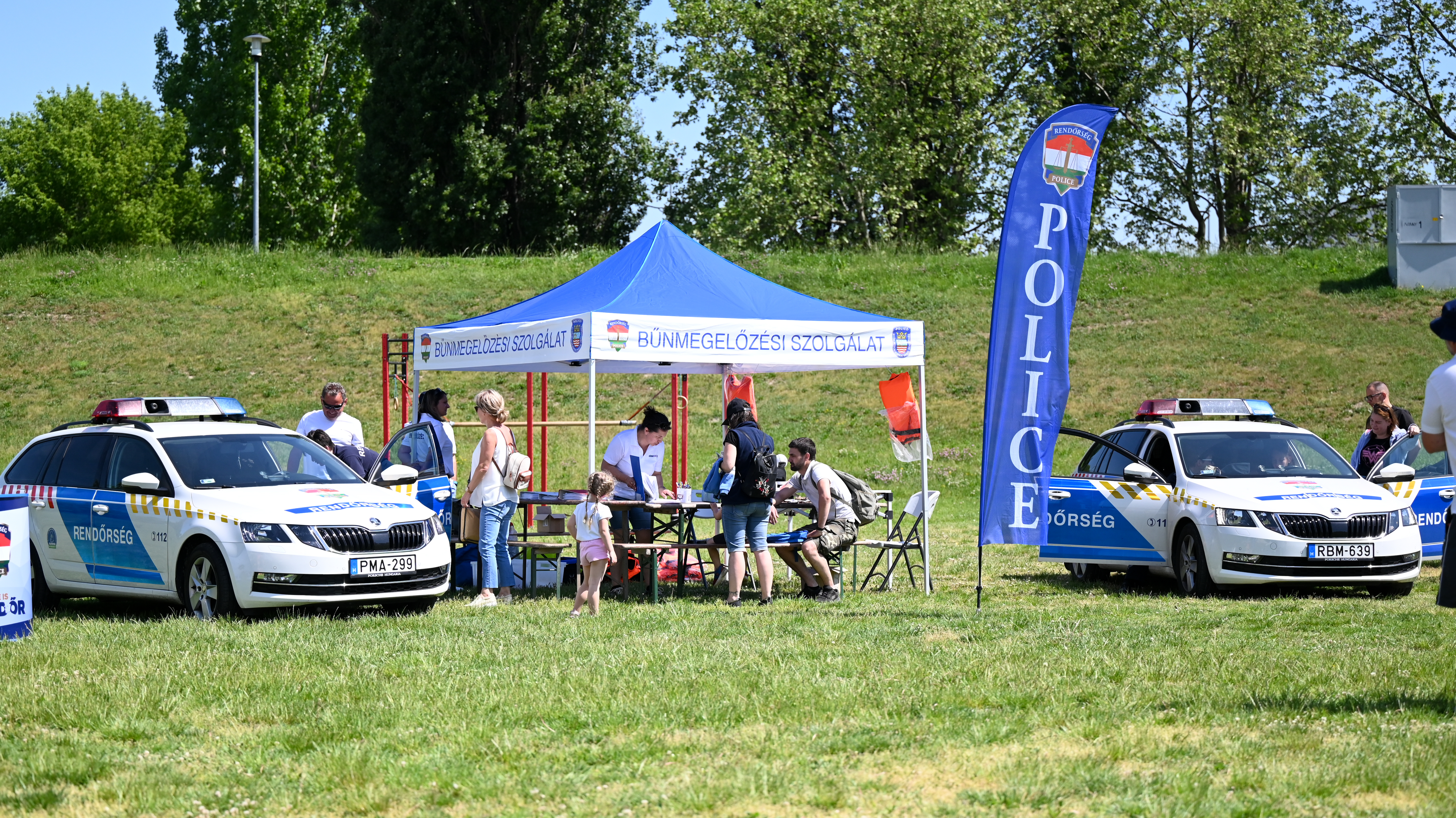 Bűnmegelőzési szolgálat standja