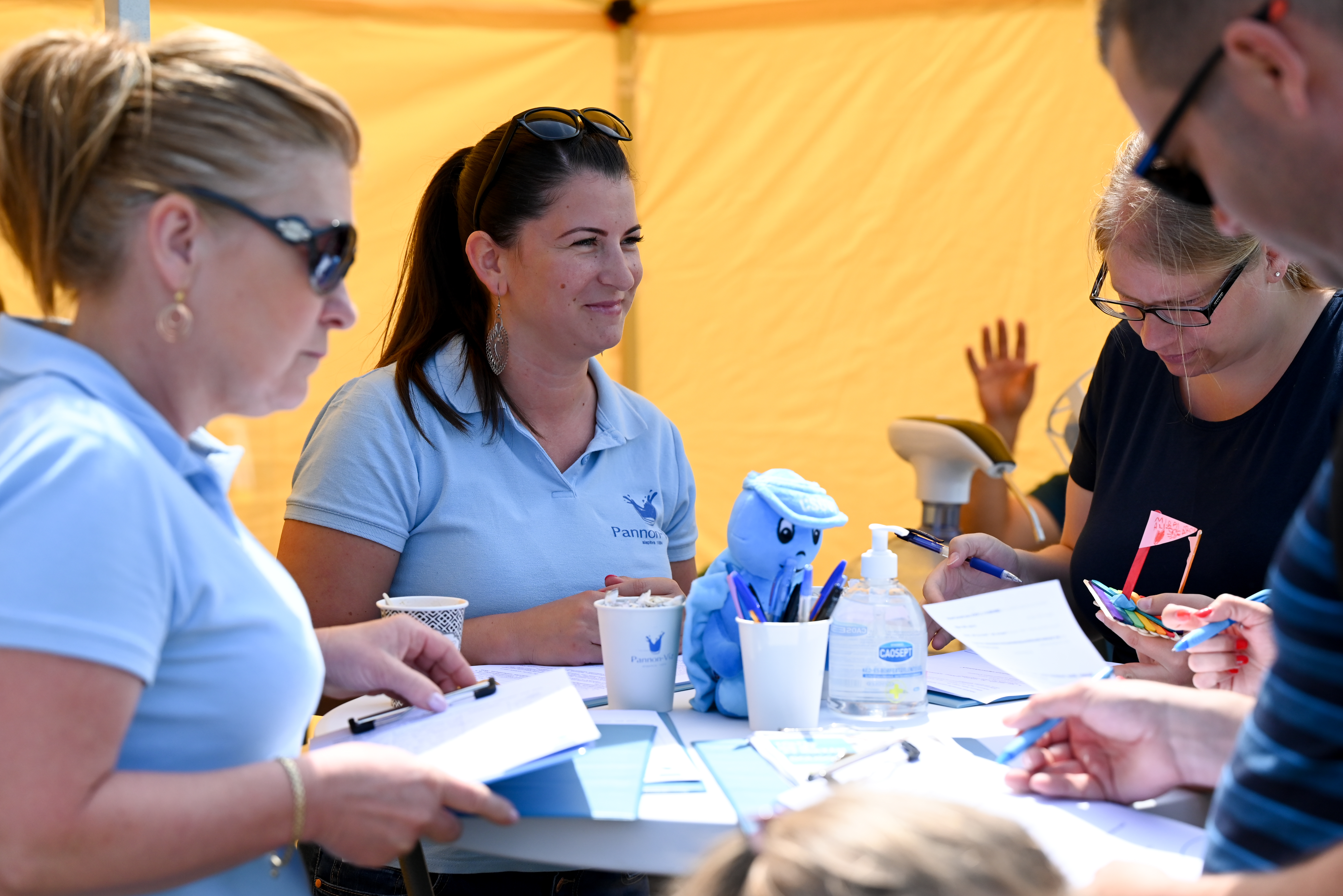 Látogatók a standunkon
